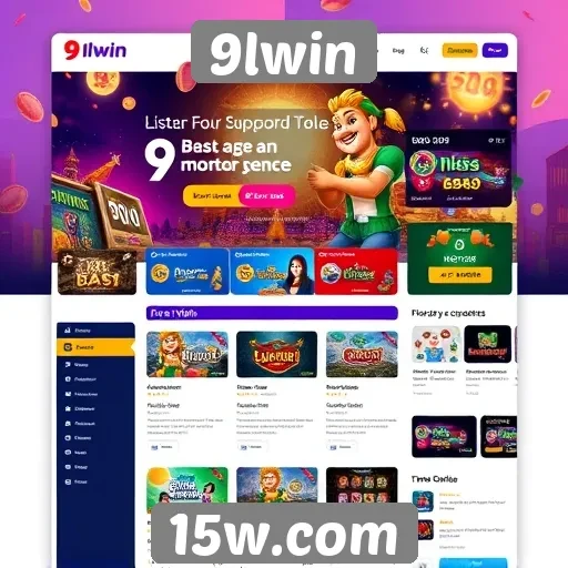Análise da interface do usuário do site 9lwin
